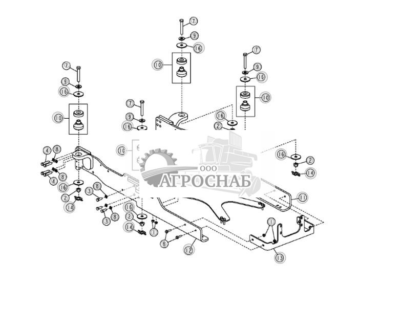 Силовая передачакрепление рамы под двигатель (двигатель 6090HT001) - ST10581 251.jpg